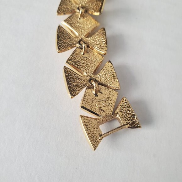 Signed FAC Fifth Avenue Collection Butler Link Clear Crystal Bracelet - Picture 10 of 10